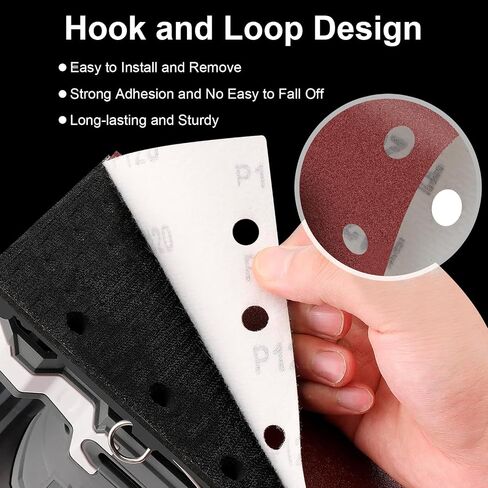 Sand Paper Sheets, 8 Holes Hook & Loop Sandpaper Sanding Sheet Assorted for 1/3 Sheet Sander, 60/80/120/180/320/600/800/1000 Grits Sandpaper for Wood Metal Crafts Plaster and Other Surfaces (40) in Kuwait