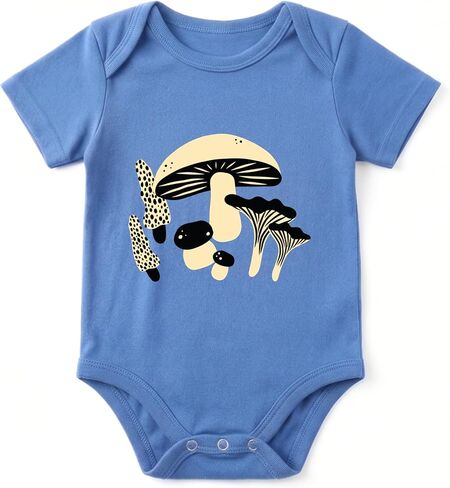BlueMilk Chunky Deli Baby + Newborn 100% Cotton Bodysuit Girls & Boys Foodie Inspired Graphic Romper in Kuwait
