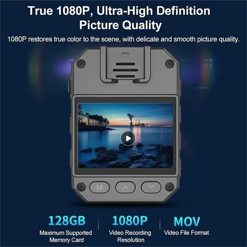 4K/1080P WiFi Waterproof Mini Digital Recorder, Recessed Night Vision Device for On-Site Law Enforcement Recording(1080P No WiFi Nocard) in Kuwait