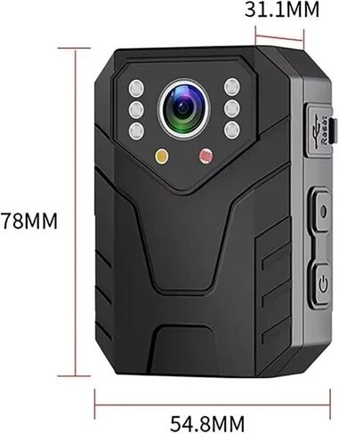 4K/1080P WiFi Waterproof Mini Digital Recorder, Recessed Night Vision Device for On-Site Law Enforcement Recording(1080P No WiFi Nocard) in Kuwait