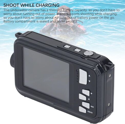 Kadimendium 10FT Water Underwear Camera with Dual Screens and Shoot While Charging Function in Kuwait