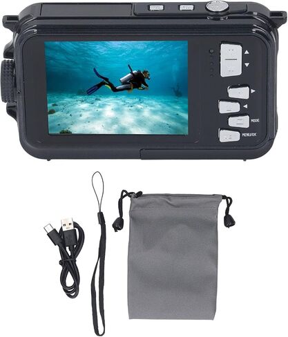 Kadimendium 10FT Water Underwear Camera with Dual Screens and Shoot While Charging Function in Kuwait