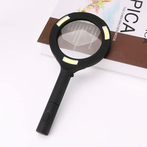 Microscope Kit Handheld 3X Illuminated Magnifier Microscope with 3 LED Microscope Lens Adapters in Kuwait