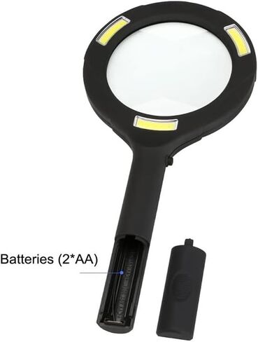 Microscope Kit Handheld 3X Illuminated Magnifier Microscope with 3 LED Microscope Lens Adapters in Kuwait