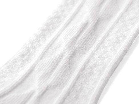 EPEIUS Baby Socks Seamless Cable Knit Knee High Socks Newborn Boys/Girls Uniform Socks Cotton Stockings Long Socks 0-3 Months,3 Pack Natural White in Kuwait
