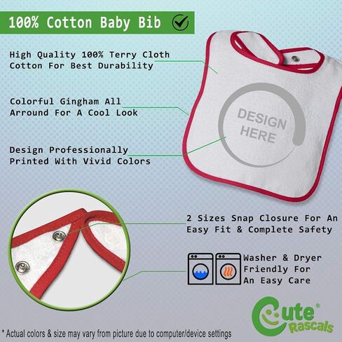 Custom Toddler & Baby Bibs Burp Cloths Heart Love I Love Palestine Cotton Baby Items for Baby Girl & Boy White Red Custom Text Here in Kuwait