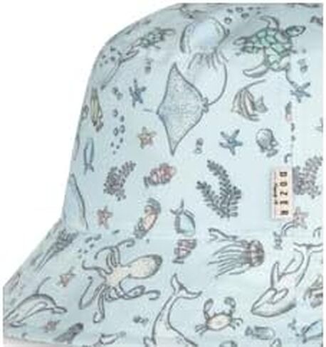 DOZER Baby Boys Blue Bucket HAT NINGALOO Size 0-12 Months 17 INCHES in Kuwait
