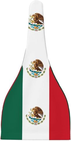 Flag of Mexico Baby Beanie Hat 0-6 Months Soft Stretchy Newborn Knot Cap Unisex Infant Hat Black in Kuwait