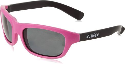 Kushies Kid Size Dupont Rubber Sunglasses with Polycarbonate Lenses (Newborn, Pink) in Kuwait