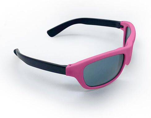 Kushies Kid Size Dupont Rubber Sunglasses with Polycarbonate Lenses (Newborn, Pink) in Kuwait