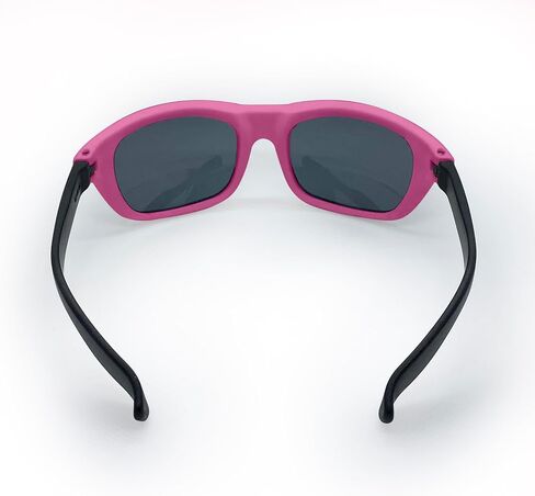 Kushies Kid Size Dupont Rubber Sunglasses with Polycarbonate Lenses (Newborn, Pink) in Kuwait