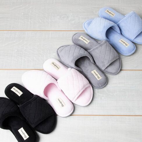 Dearfoams womens Slipper Memory Foam Summer House Shoe Beatrice Terry Slide in Kuwait