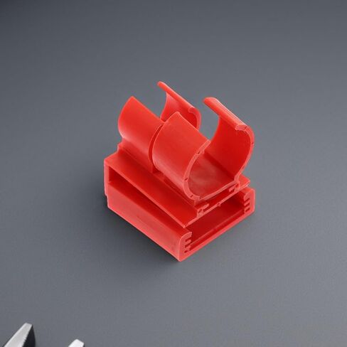 Cabilock 4 Pcs Aquarium Light Bracket Clip for Fish Tank LED Submersible Lights Holder with Sturdy Abs Material and Red Color Practical Fixing Clamp and Air Hose Tubes in Kuwait