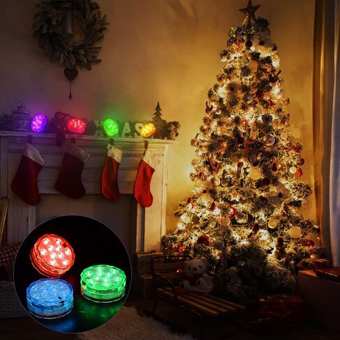 16 Pack Submersible LED Lights with Remote Waterproof Pool Underwater LED Light Battery Operated Bathtub16 Color Changing Lamp for Tub Pool Pond Vase Aquarium Decoration in Kuwait