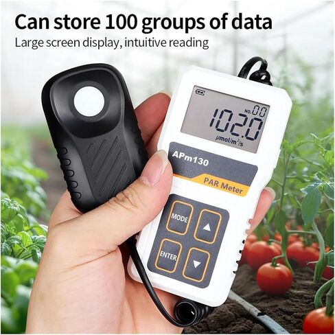 Lux Meter, Light Meter APM130 PAR Intensity Energy Optical Split Type Sensor Monitor for Plants Greenhouse,for Grow Plants/Photography in Kuwait