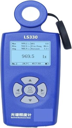 Lux Meter, Light Meter Lux Spectral Luxmeter PPFD CCT UVI CRI Curve Tester for Plants Lighting LS330,for Grow Plants/Photography in Kuwait