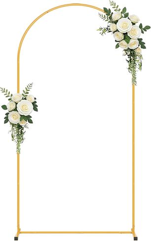 7.2FT Arch Backdrop Stand,Wedding Arch Backdrop Stand,Balloon Arch Stand | Metal Frame for Birthday Wedding Baby Shower Party Garland Ceremony Decor in Kuwait