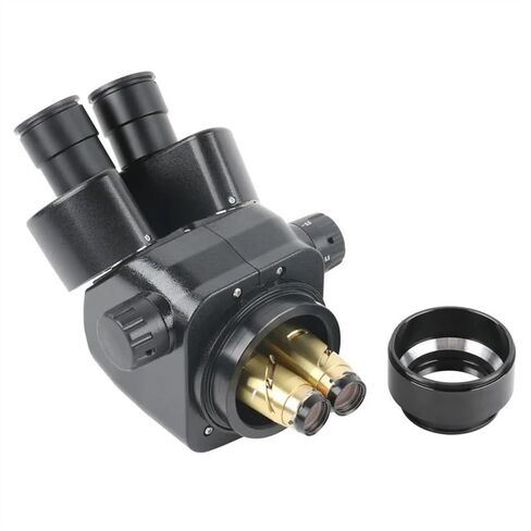 Microscope Observation 5X-110X (2X) Simul Focal Parfocal Trinocular Stereo Microscope WF10X Adjustable Eyepieces Large Depth of Field 110MM Work Distance in Kuwait