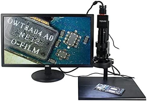 Electronic Microscope Camera USB Digital Laboratory Industrial 38MP HD Biological Stereo Camera Compatible with Phone CPU Repair HDMI VGA (Color : VGA230T Light 13MP) in Kuwait