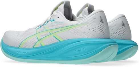 ASICS Women's Gel-Cumulus 28 Running Shoes, 8.5, White/Energy Aqua in Kuwait