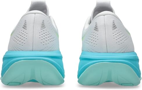 ASICS Women's Gel-Cumulus 28 Running Shoes, 8.5, White/Energy Aqua in Kuwait