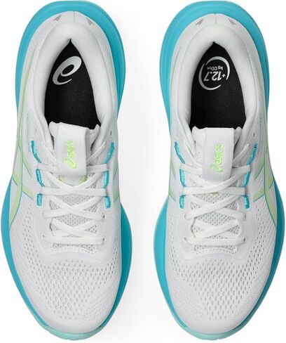 ASICS Women's Gel-Cumulus 28 Running Shoes, 8.5, White/Energy Aqua in Kuwait