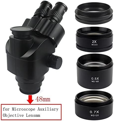 Lab Microscope Replacement Parts 0.5X .7X 1X 2.0X for Zoom Stereo Microscope Thread 48mm in Kuwait
