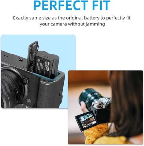 NP-W235 Battery Charger Set Compatible with Fujifilm XT4, X-T4, X-T5, X-H2S, GFX100S, GFX 50S II, X-H2, X-S20，VG-XT4 Camera Battery 2350 mAh in Saudi Arabia