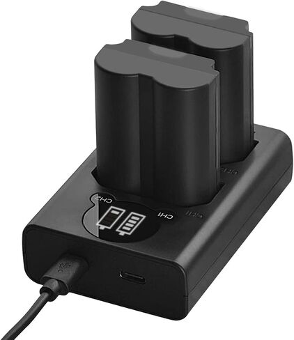 NP-W235 Battery Charger Set Compatible with Fujifilm XT4, X-T4, X-T5, X-H2S, GFX100S, GFX 50S II, X-H2, X-S20，VG-XT4 Camera Battery 2350 mAh in Kuwait