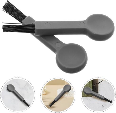 2pcs Window Track Cleaning Brush with Hard Plastic Bristles, Small Multifunctional Scrub Brush for Tight Grooves and Slots, for Cleaning Home Electronics and Household Appliances in Kuwait