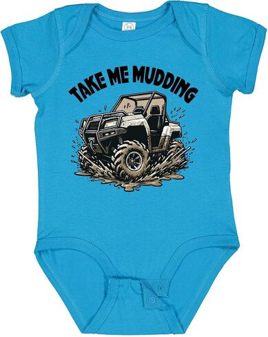 inktastic Mudding Off Road Adventure 4 Wheeling Baby Bodysuit in Kuwait