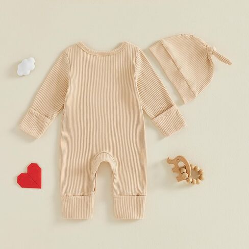 Sent With A Kiss From My Great Grandpa Grandma In Heaven Newborn Baby Boy Girl Fall Clothes Romper Jumpsuit +Hat in Kuwait
