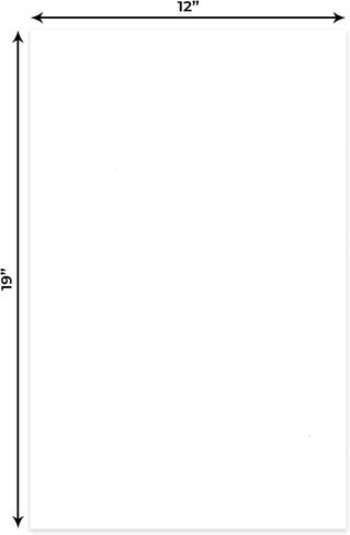 White 12x19 Uncut Mat Board - Blank Sheet, No Opening - 1 Mat in Kuwait