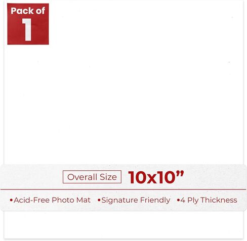 White 12x19 Uncut Mat Board - Blank Sheet, No Opening - 1 Mat in Kuwait