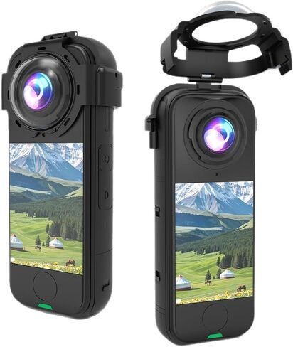 Protective Lens for Insta360 X4 Air Camera - Anti-Fog Dustproof Optical Glass Cover with Ventilation Holes, Snap-On Easy Installation in Kuwait