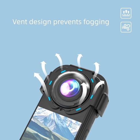Protective Lens for Insta360 X4 Air Camera - Anti-Fog Dustproof Optical Glass Cover with Ventilation Holes, Snap-On Easy Installation in Kuwait