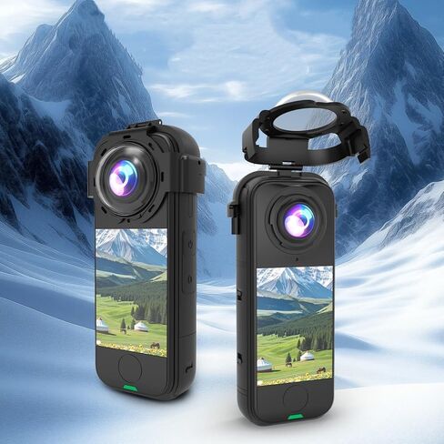 Protective Lens for Insta360 X4 Air Camera - Anti-Fog Dustproof Optical Glass Cover with Ventilation Holes, Snap-On Easy Installation in Kuwait