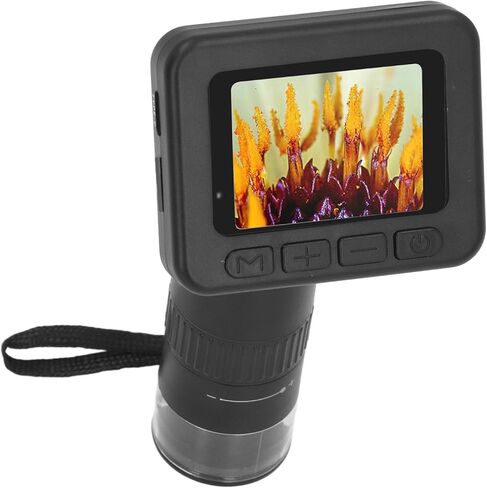 1000X Digital Microscope USB Connect to PC Handheld Microscope with 2 Inch Screen 1080P Video 8 LED Lights for Jewelry Plants Rocks for Students Hobbyists in Kuwait