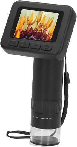 1000X Digital Microscope USB Connect to PC Handheld Microscope with 2 Inch Screen 1080P Video 8 LED Lights for Jewelry Plants Rocks for Students Hobbyists in Kuwait