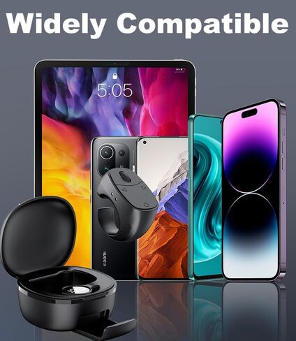 TikTok Scrolling Ring Remote Control,Page Turner for i-Pad i-Phone & Android Tablet,Bluetooth 5.3 Camera Remote, Handheld Scrolling Ring for TikTok,YouTube,Instagram,iOS,Android, PC/App/Camera (Black) in Saudi Arabia