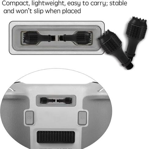 RC-N3/N1/N2/N1C Remote Controller Sticks Metal Aluminum Control Joysticks Thumb Rocker Accessories Compatible with DJl Neo,Mavic 3,Mini 4K/2 SE,Mini 4/3 Pro,Air 3S/3/2S,Air 2 Black in Kuwait
