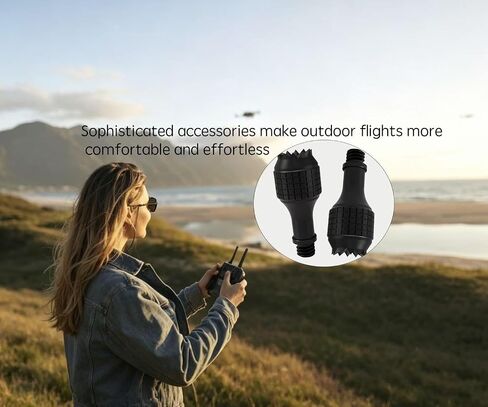 RC-N3/N1/N2/N1C Remote Controller Sticks Metal Aluminum Control Joysticks Thumb Rocker Accessories Compatible with DJl Neo,Mavic 3,Mini 4K/2 SE,Mini 4/3 Pro,Air 3S/3/2S,Air 2 Black in Kuwait