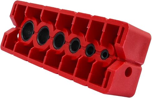 Drill Block Guide for Straight Holes, Portable Handheld Drill Guide Jig, 3-13mm Hole Locator, with V-Groove Design in Kuwait