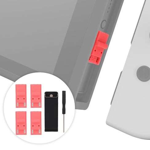 Fukaisu 4pcs RCM Jig Compatible with Switch Console | RCM Tool Clips with Back Shell Kickstand & Screwdriver Plastic Short Circuit Tool for Switch Recovery Mod Accessories in Kuwait