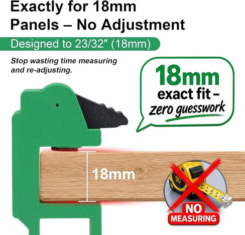 Scribe Clamp Set for 18mm Cabinet Panels 3 Pack | Fits 18mm Cabinet And Filler Panels, Fast Cabinet Installation, Repeatable Alignment, Woodworking Jig, Includes 3 Clamps in Kuwait
