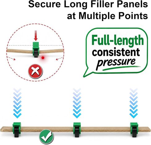 Scribe Clamp Set for 18mm Cabinet Panels 3 Pack | Fits 18mm Cabinet And Filler Panels, Fast Cabinet Installation, Repeatable Alignment, Woodworking Jig, Includes 3 Clamps in Kuwait