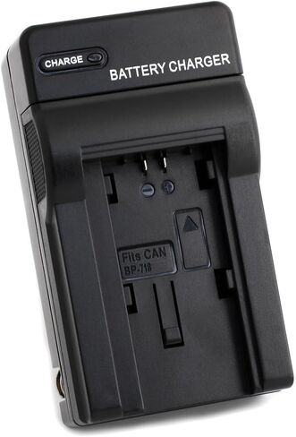 Norifon BP-718 Wall Charger for Canon iVIS HF M51, M52, R30, R31 | Compaitble with Canon iVIS HF R32, R42, LEGRIA HF R56, R57, M52, M56, M60, R36, R37, R38, R46, R47, R48 with Foldable Plug in Kuwait