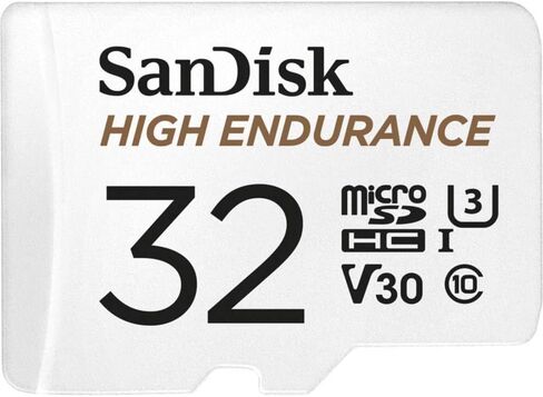 SANDISK 64GB High Endurance Video microSDXC Card with Adapter for dash cam and home monitoring systems - C10, U3, V30, 4K UHD, Micro SD Card - SDSQQNR-064G-GN6IA in Kuwait