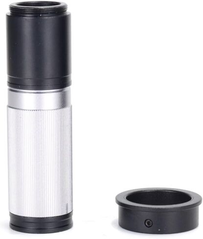 Industrial Telescope Lens, Industry Microscope Camera C-Mount Lens s 5X-150X Camera Zoom Eyepiece Magnifier for USB 4k Microscope(Black) in Kuwait