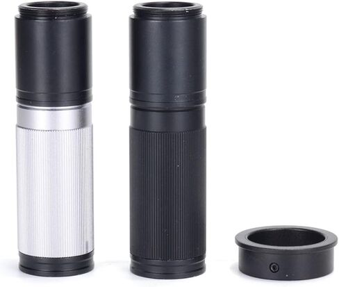 Industrial Telescope Lens, Industry Microscope Camera C-Mount Lens s 5X-150X Camera Zoom Eyepiece Magnifier for USB 4k Microscope(Black) in Kuwait
